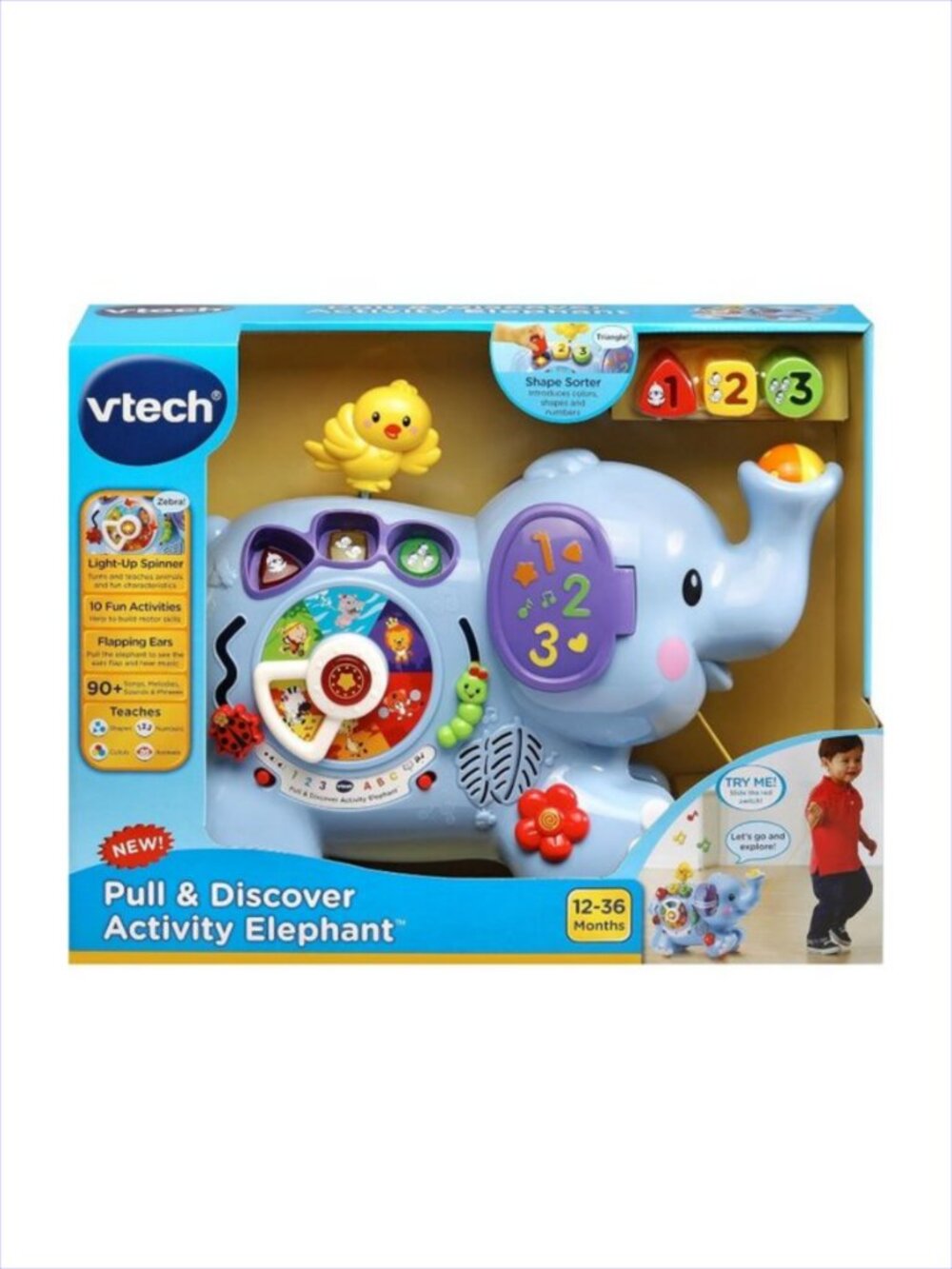 Vtech Pull & Discover Activity Big Elephant (English) For Age 1+ New in Box